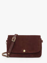 Cross Body Tas Vintage Leder Mila louise Beige vintage 3783VC